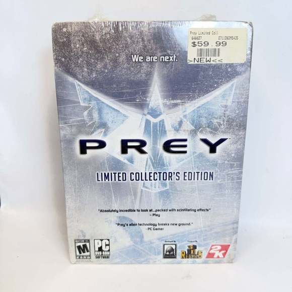 2K Games Other - Prey Limited Collector's Edition PC 2006 Sealed New Metal Tin Pewter Figures